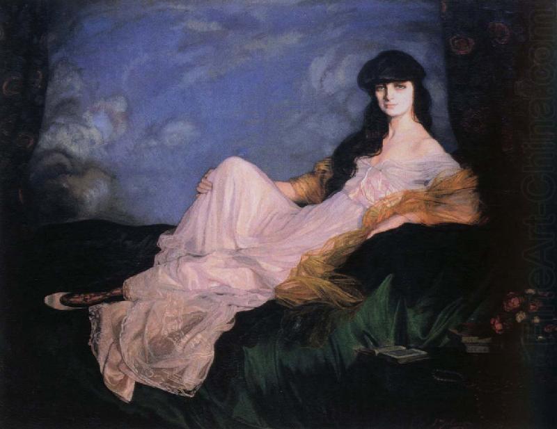 portrait of countess mathieu de noailles, Ignacio Zuloaga